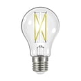 thumbnail image 1 of Satco 8w LED Bulb A19 Clear Finish 3000K 90 CRI 120 Volt - 60w-equiv, 1 of 7