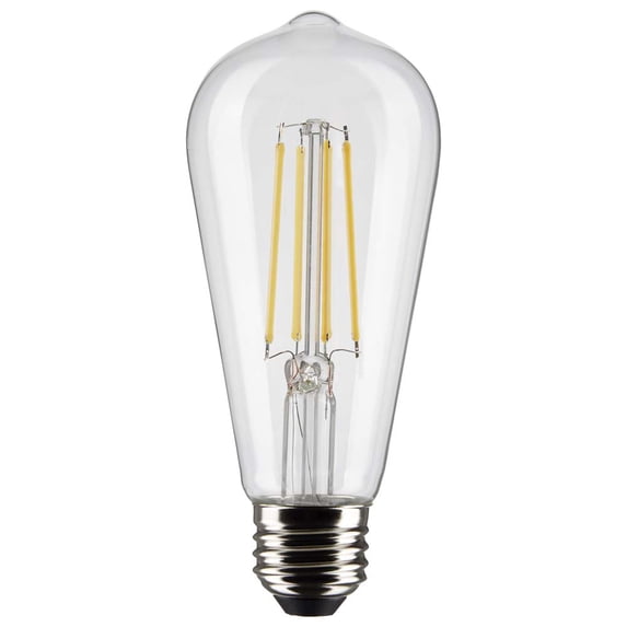 Satco 8w ST19 LED 3000K Medium Base Dimmable - 60w equiv