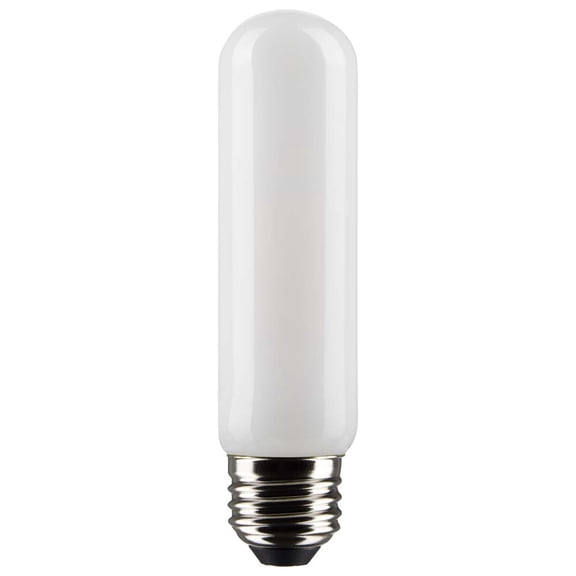 Satco 8w T10 LED 2700K Medium Base Frosted Dimmable - 60w equiv