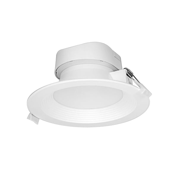 Satco 9 Watt LED Direct Wire Recessed Downlight, 5-6 Inch, 3000K, White
