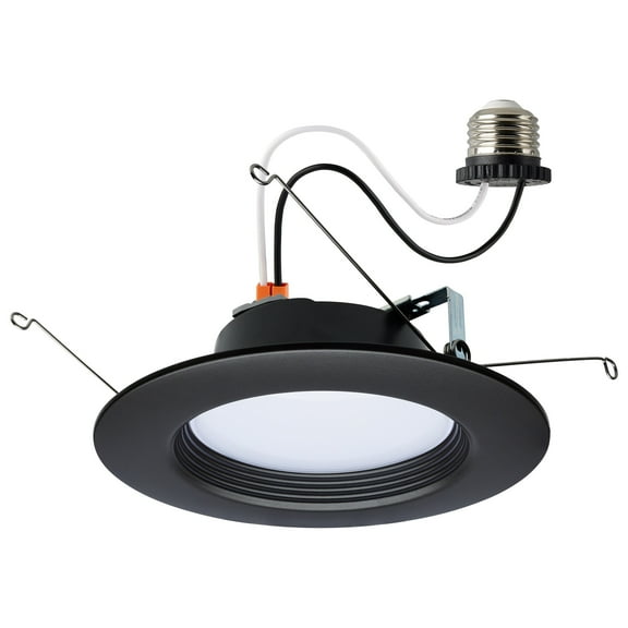 Satco 9 Watt LED Downlight Retrofit 5-6 Inch CCT Selectable 120 Volts Bronze Finish
