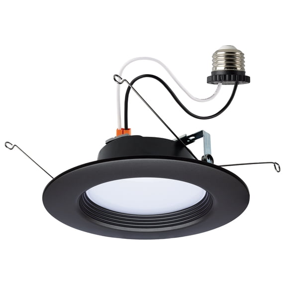Satco 9 Watt LED Downlight Retrofit 5-6 Inch CCT Selectable 120 Volts Bronze Finish