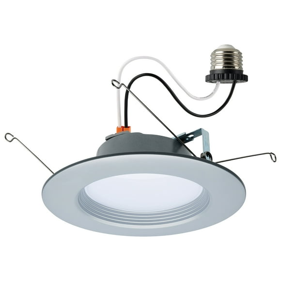Satco 9 Watt LED Downlight Retrofit 5-6 Inch CCT Selectable 120 Volts Brushed Nickel Finish - Brushed Nickel