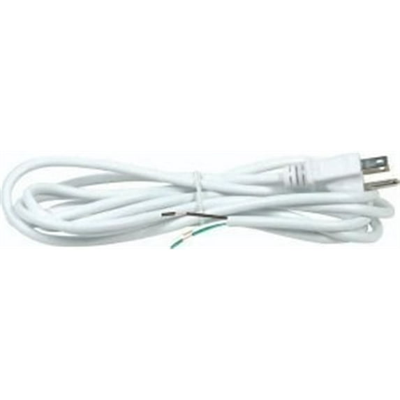 Satco 90-2413 - 10FT WHT # 18/3 SVT 105 W/PLUG