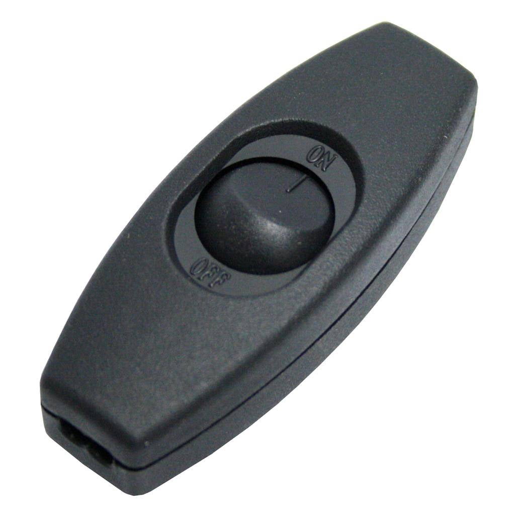 Black Single Pole Feed Thru Rocker Switch