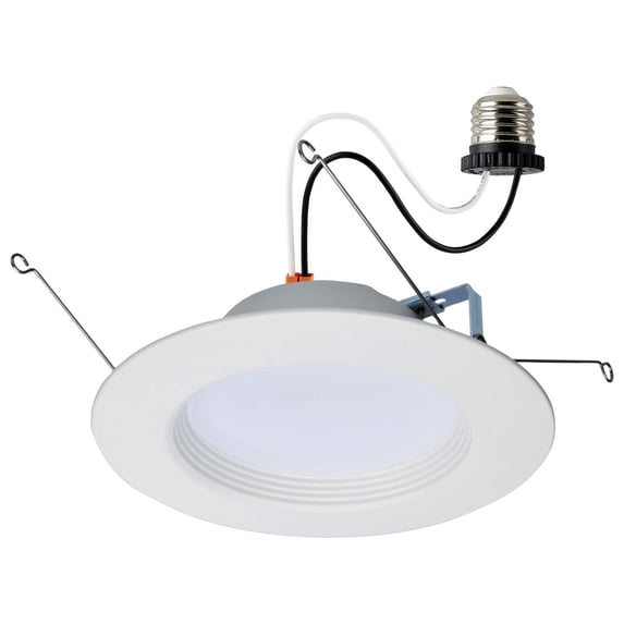 Satco 9w LED Downlight Retrofit 5-6" Adjustable Color Temperature 120v Dimmable