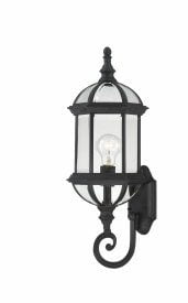 Textured Black Metal Traditional Outdoor Wall Lantern