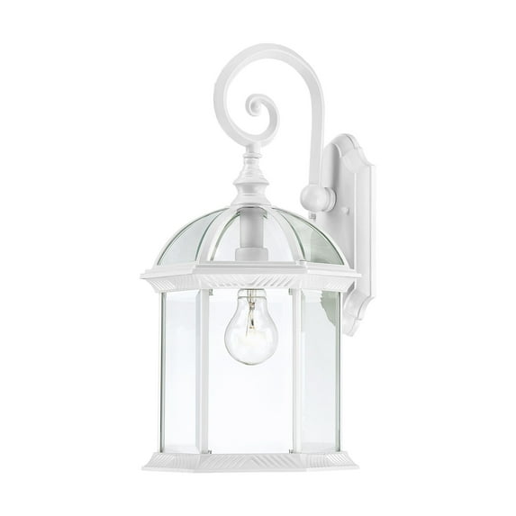 Satco Boxwood White Traditional Outdoor w/ 1 Light 100W