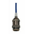 thumbnail image 1 of Satco Brass Keyless Dark Antique Brass Dark Blue Wire Lampholder, 1 of 1
