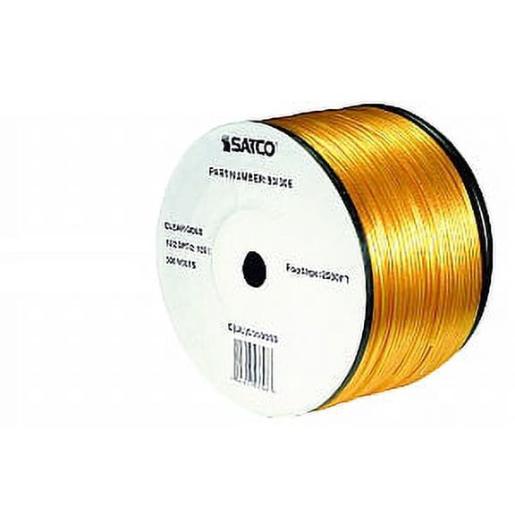 Satco Bulk Wire 18/2 SPT-2 105 Degree C 2500 Ft Reel Clear Gold