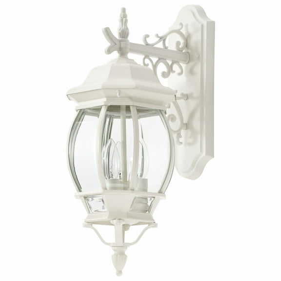 Satco Central Park White Transitional Outdoor w/ 3 Light 60W