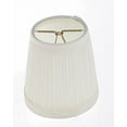 thumbnail image 1 of Satco Clip On Shade Bone Pleated Round, 1 of 1
