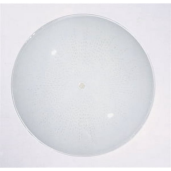 Satco Deep Diffuser Shade 14in Regular Bend Glass White Sunburst Pattern Depth 2-1/2in