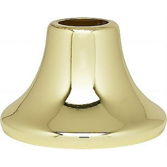 Satco Flanged Steel Necks 9/16in Hole 1-3/16in Height 3/4in Top Bottom Seats 1-3/4in Brass Plated