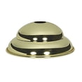 thumbnail image 1 of Satco Heavy 2 Step Steel Canopy Polished Brass Finish, 1 of 1