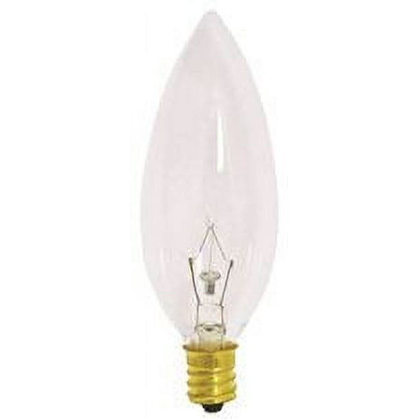 Satco Incandescent Decorative Lamp Ba9 1/2, 25 Watt, 130 Volt ...