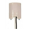 thumbnail image 1 of Satco Keyless Porcelain Mogul Socket Mounting Screws Held Captive 2 Wireways 1/2in Strip Leads, 1 of 1