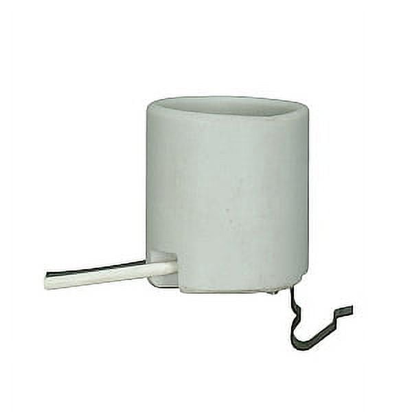 Satco 80-2164 Porcelain Recessed Light Socket – Keyless, 2" Center, Pre-Wired, 660W 250V