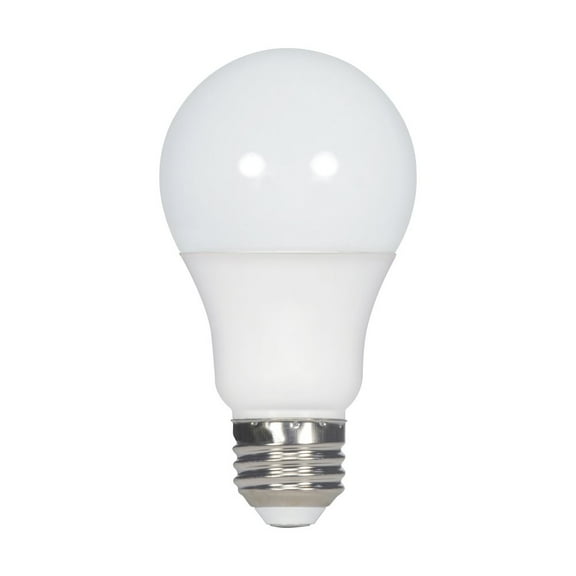 Satco 9.5 Watt - A19 LED - Frosted - 2700K Medium base - 220 deg. Beam Angle