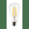 thumbnail image 1 of Satco Lighting S11382 Single 8 Watt Dimmable St19 Medium (E26) Led Bulb - Clear, 1 of 1