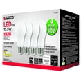 thumbnail image 1 of Satco Lighting S11423 15.5 Watt Dimmable A19 Medium (E26) Led Bulbs (Pack of 4), 1 of 10