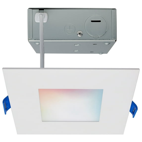 Satco Lighting S11561 Starfish 4" Integrated Led Shower / Square Smart Recessed Trim And