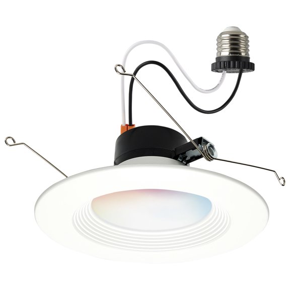 Satco Lighting S11570 Starfish 6" Integrated Led Baffle Smart Recessed Trim- Airtight -