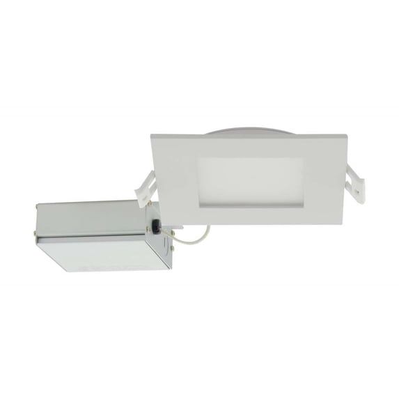Satco 10w LED 4 inch CCT Selectable 120 volt Direct Wire Square Downlight