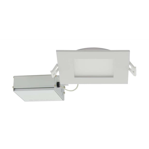 Satco 10w LED 4 inch CCT Selectable 120 volt Direct Wire Square Downlight