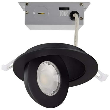 Satco Lighting S11843 Led Canless Recessed Light 4.5" Adjustable Recessed Trim- Ic Rated