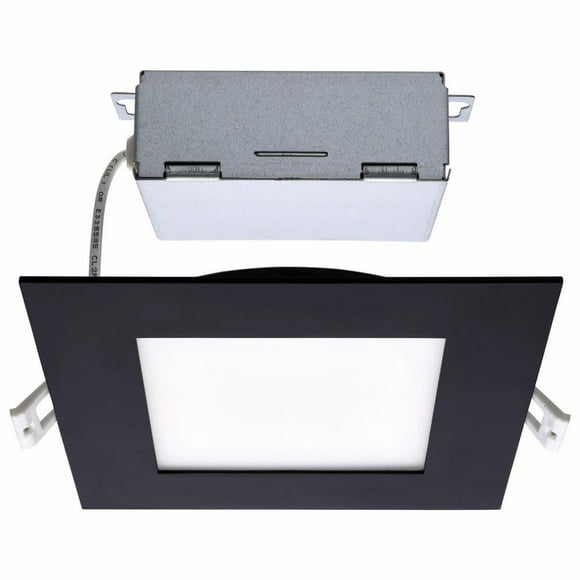 Satco - 12W CCT Selectable LED Square Edge-lit Direct Wire Downlight with Remote