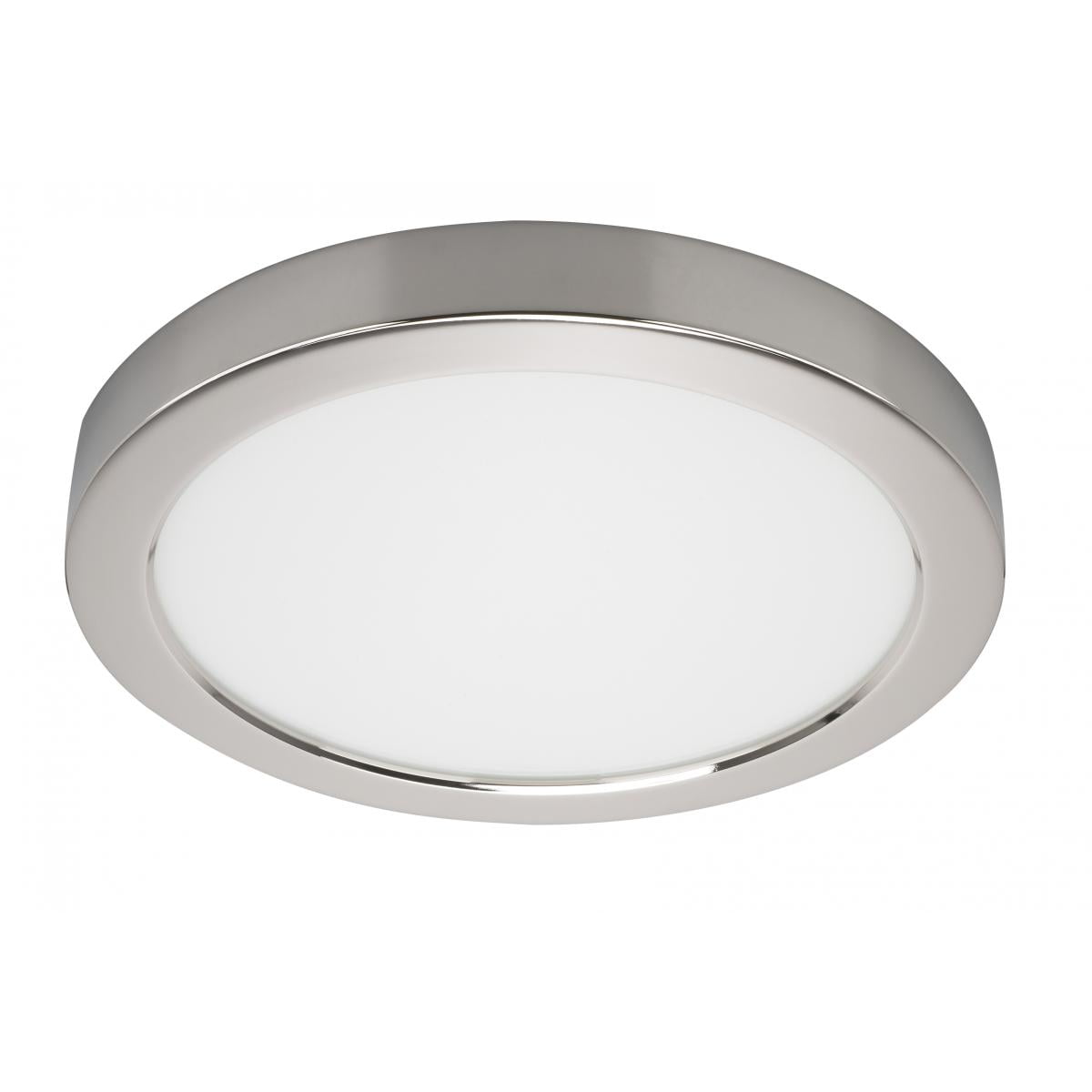 Polished Chrome 9-Inch Round LED Flush Mount Light