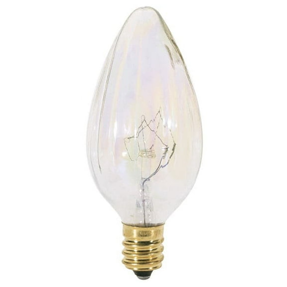Satco Lighting S2773-Single 25 Watt Dimmable F10 Candelabra (E12) Incandescent Bulb -