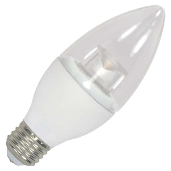 Satco 28575 - 3.5W B11 LED 3000K Medium base 120V Blunt Tip LED Light Bulb