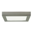 thumbnail image 1 of 13.5w 7-in Flush Mount LED Fixture 2700K Square Shape Brushed Nickel Finish 120v, 1 of 11