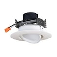 thumbnail image 1 of Satco Lighting S39468 Led Integrated Recessed Fixture 4" Adjustable Recessed Trim - White, 1 of 2