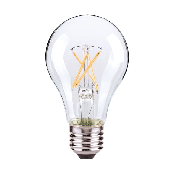 Satco Lighting S39879 Single 8 Watt Dimmable A19 Medium (E26) Led Bulb - Clear