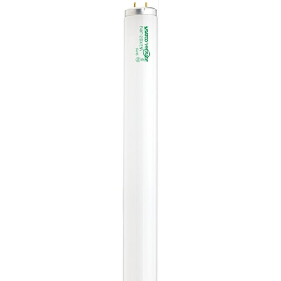 Satco Lighting S6638 Gloss White Single 40 Watt T12 Bi Pin Fluorescent Bulb