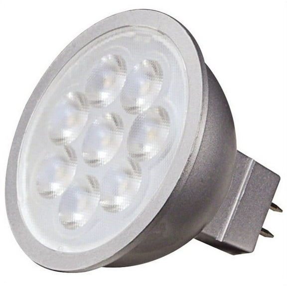 Satco Lighting SS9497 White Single 6.5 Watt Dimmable Mr16 Shaped Gu5.3 Base Led Bulb