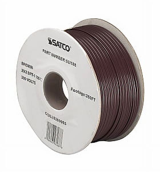 Brown 250 Ft. Industrial Lighting Wire Spool
