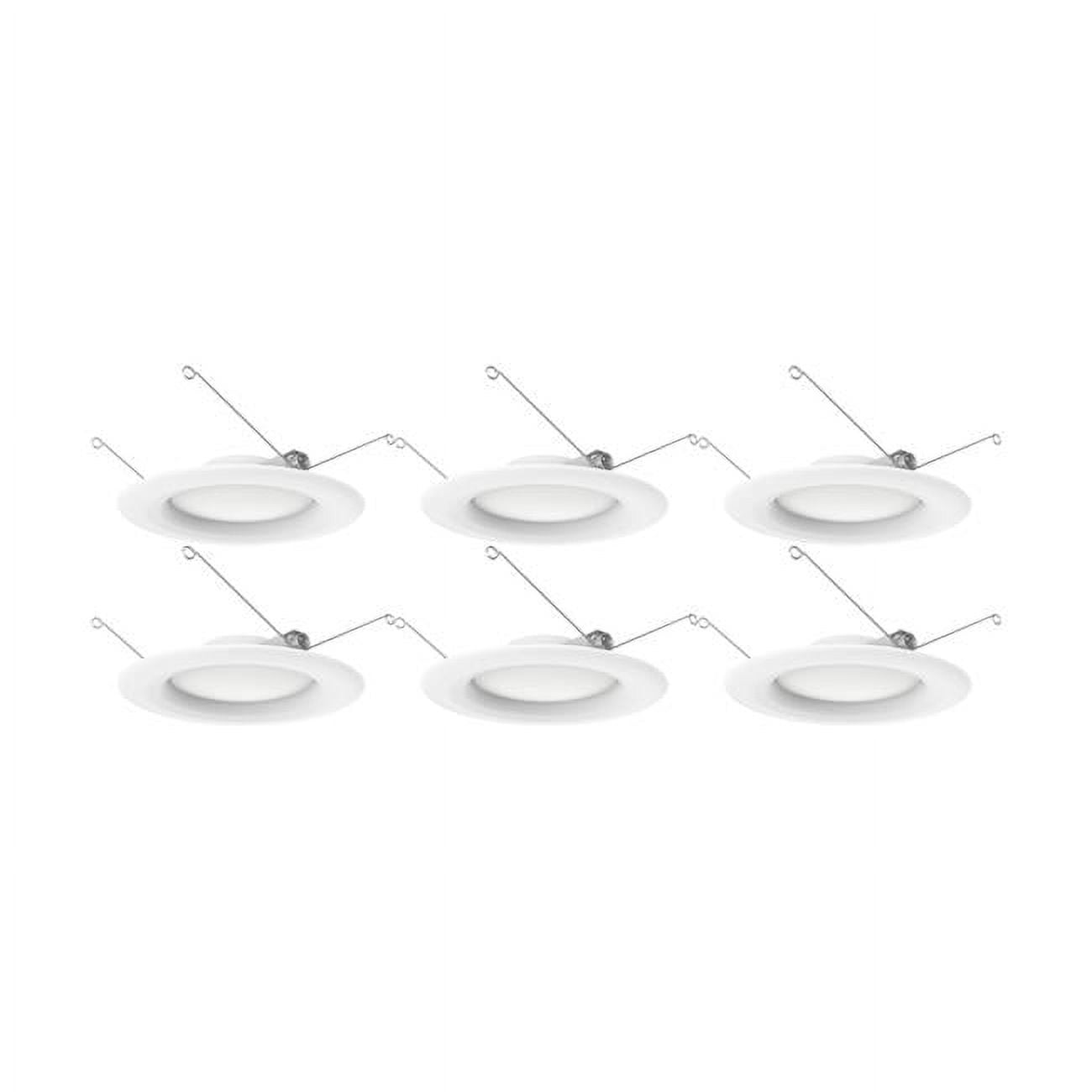 White 5-6 Inch LED Retrofit Recessed Lighting Kit, 6-Pack