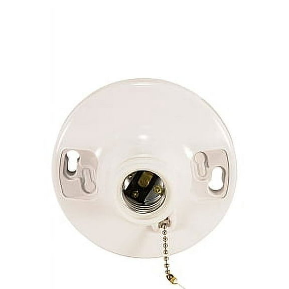 Satco Phenolic Receptacle White