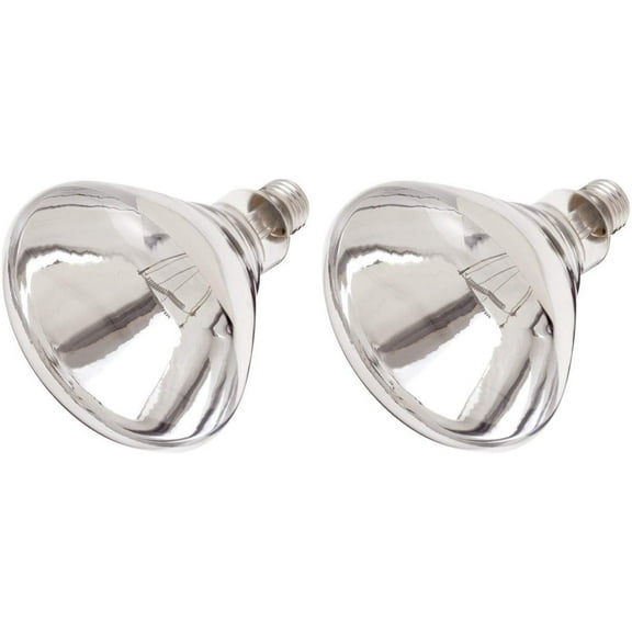 Satco Products S4999 250R40 Medium Base 1 Clear Heat Lamp 2 Pack