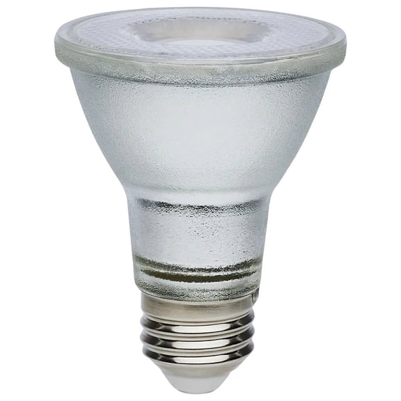 7 Watt Econo LED PAR20 - 5000K - 35 Degree Beam Angle - Medium Base - 120-277 Volt - Silver Finish - 12-Pack
