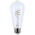 thumbnail image 1 of 6 Watt LED - Reminiscent - Flex Gray Coil Filament - ST19 - Medium Base - 2700K CCT - Clear - 120 Volt - 6-Pack, 1 of 4