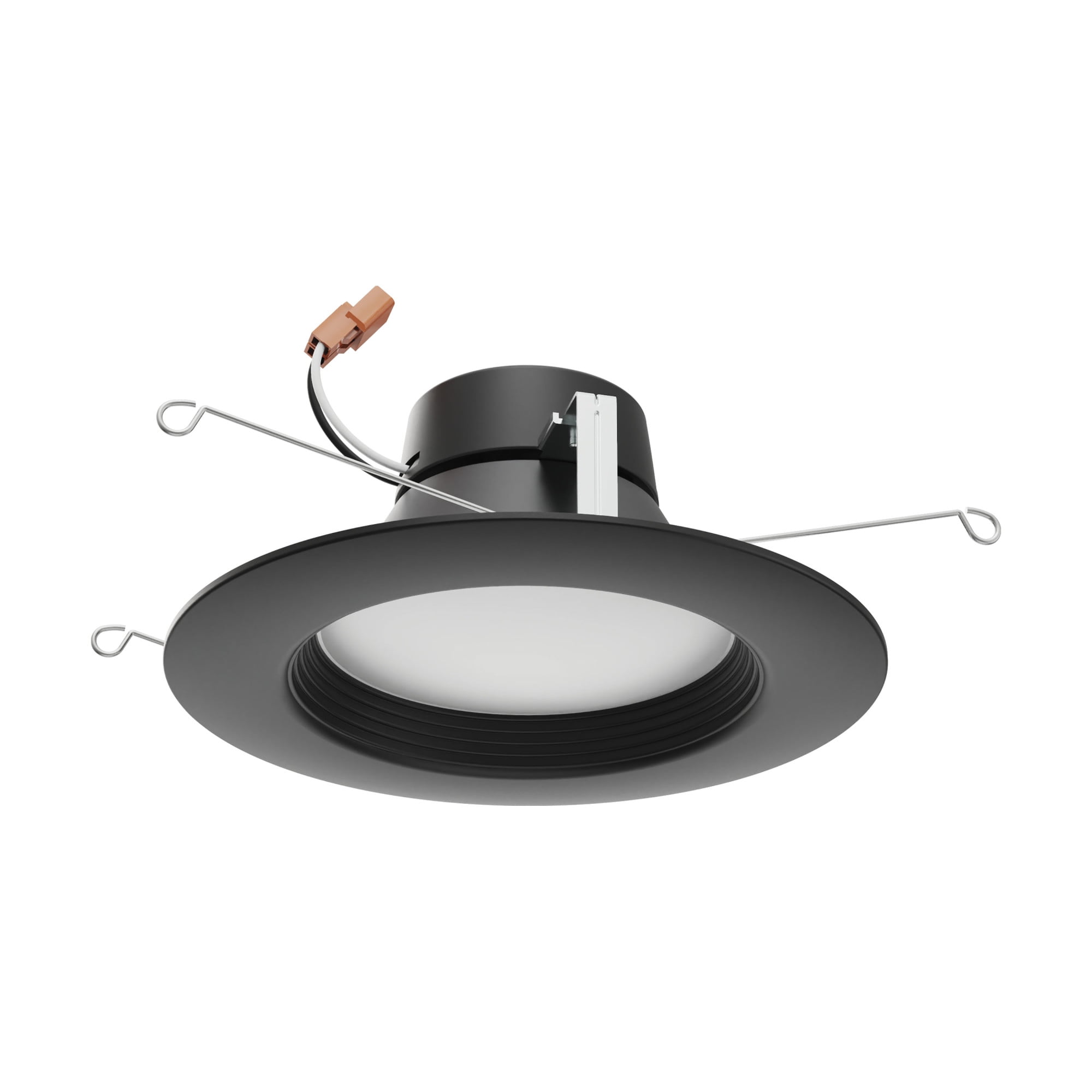 Black Aluminum 5-6 Inch LED Downlight Retrofit
