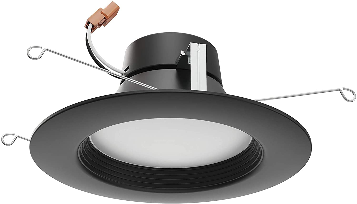 Black Aluminum 5-6 Inch LED Downlight Retrofit