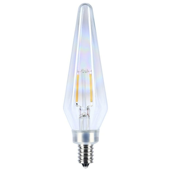Satco 2 Watt Prismatic HX11 LED - 2700K CCT - Candelabra Base - 120 Volt