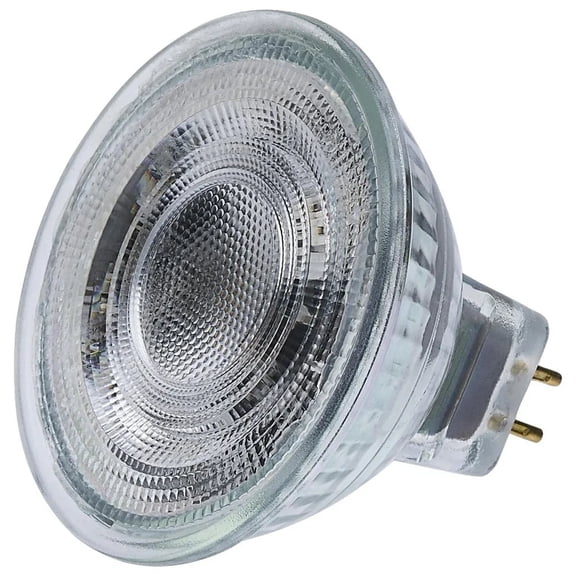 Satco S12363 MR16 LED Reflector Light Bulb 5.5W 12V 4000K GU5.3 Base Dimmable (12 Pack)