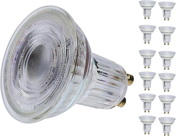 Satco S12371 MR16 LED Flood Light Bulbs 120V 5.5W 2700K GU10 Base Dimmable (12 Pack)